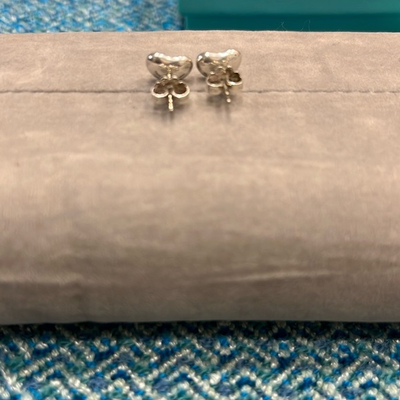 Tiffany & Co. Silver Bean Earrings - Picture 6 of 8